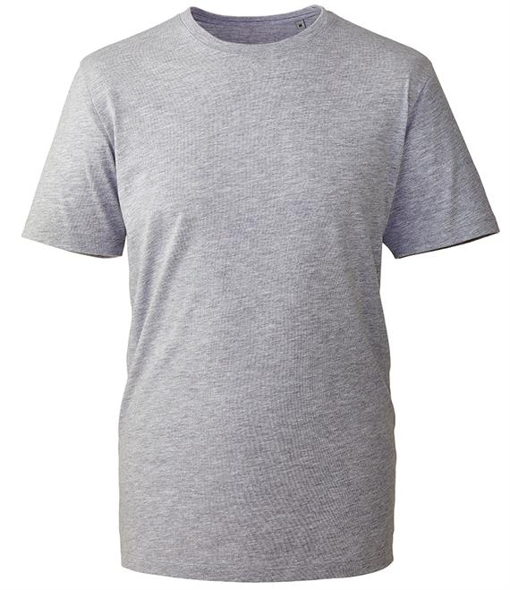 Grey Plain Organic Unisex T-Shirt