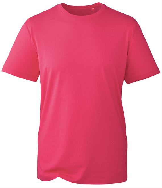 Hot Pink Plain Organic Unisex T-Shirt