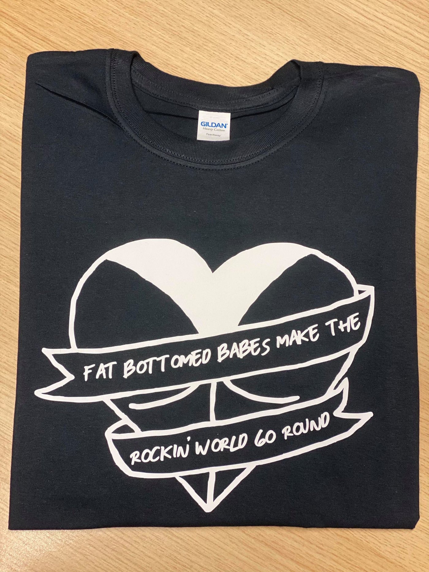 Black "Fat Bottomed Babes" Unisex Slogan T-Shirt