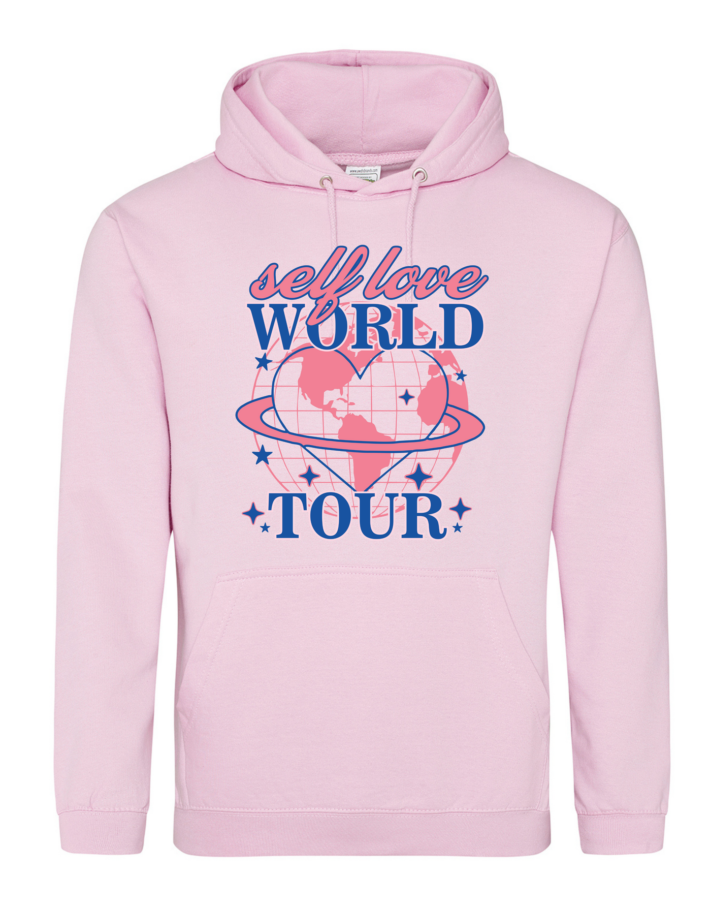 Light Pink "Self Love Tour" Front & Back Printed Standard Hoodie