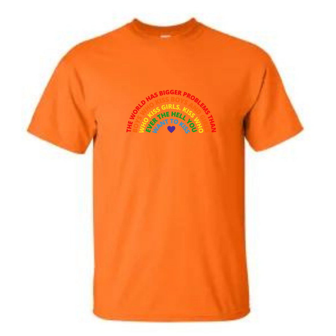 "Bigger Problems" Rainbow Unisex Organic T-Shirt