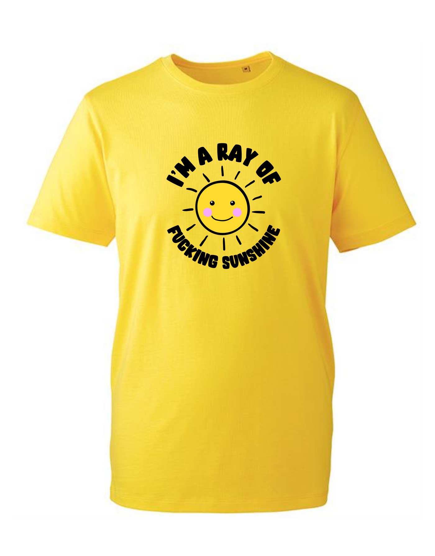 Yellow "Ray Of Sunshine" Unisex Organic T-Shirt