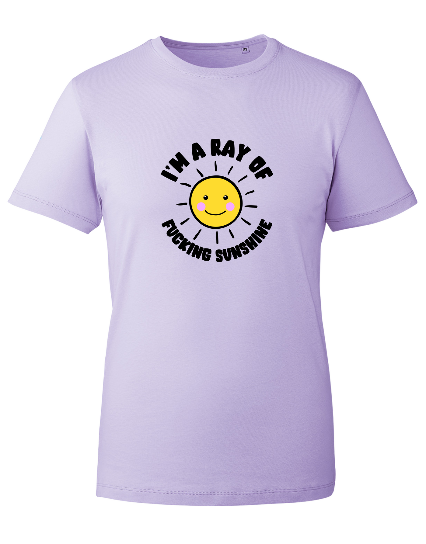 Lilac "Ray Of Sunshine" Unisex Organic T-Shirt