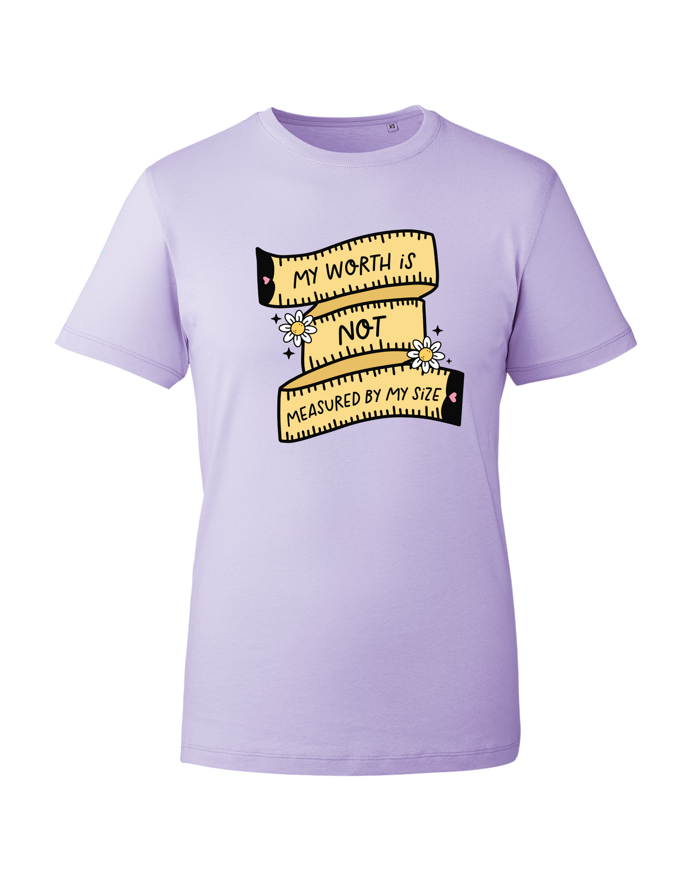 Lilac "My Worth" Unisex Organic T-Shirt