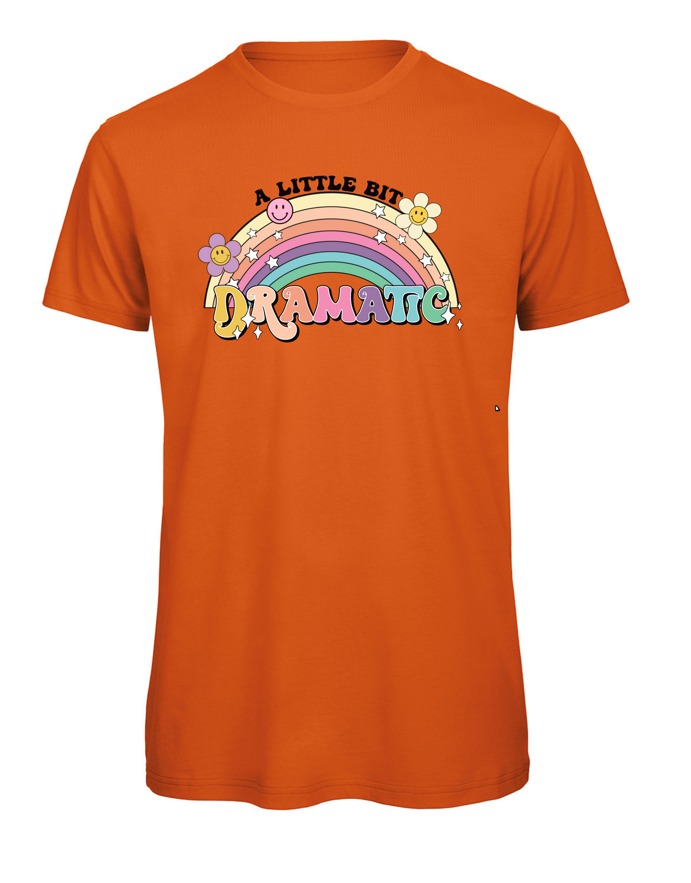 Orange "A Little Dramatic" Unisex Organic T-Shirt