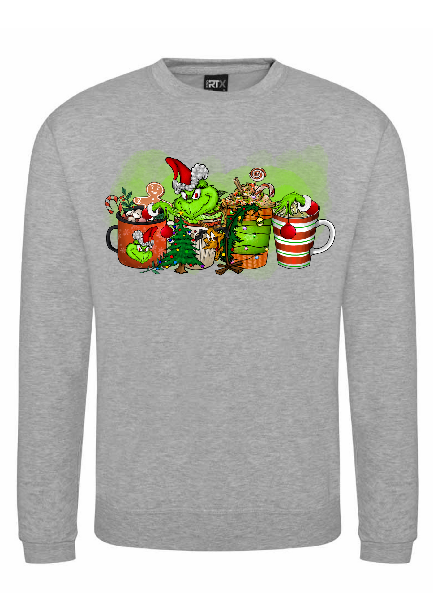 Light Grey "Grinchmas Beverages" Unisex Sweatshirt