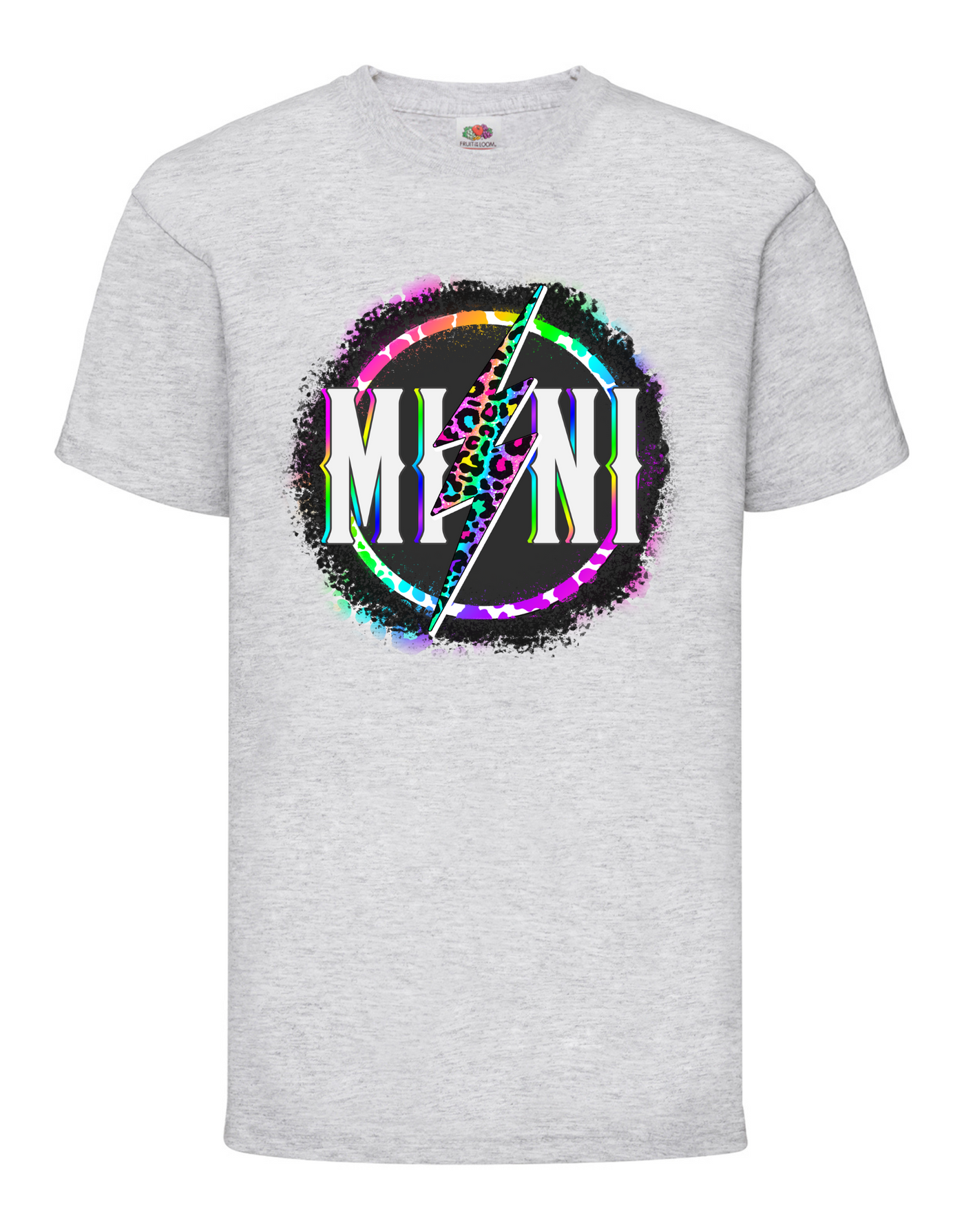 Light Grey "Mini” Rock Kids Unisex Slogan T-Shirt