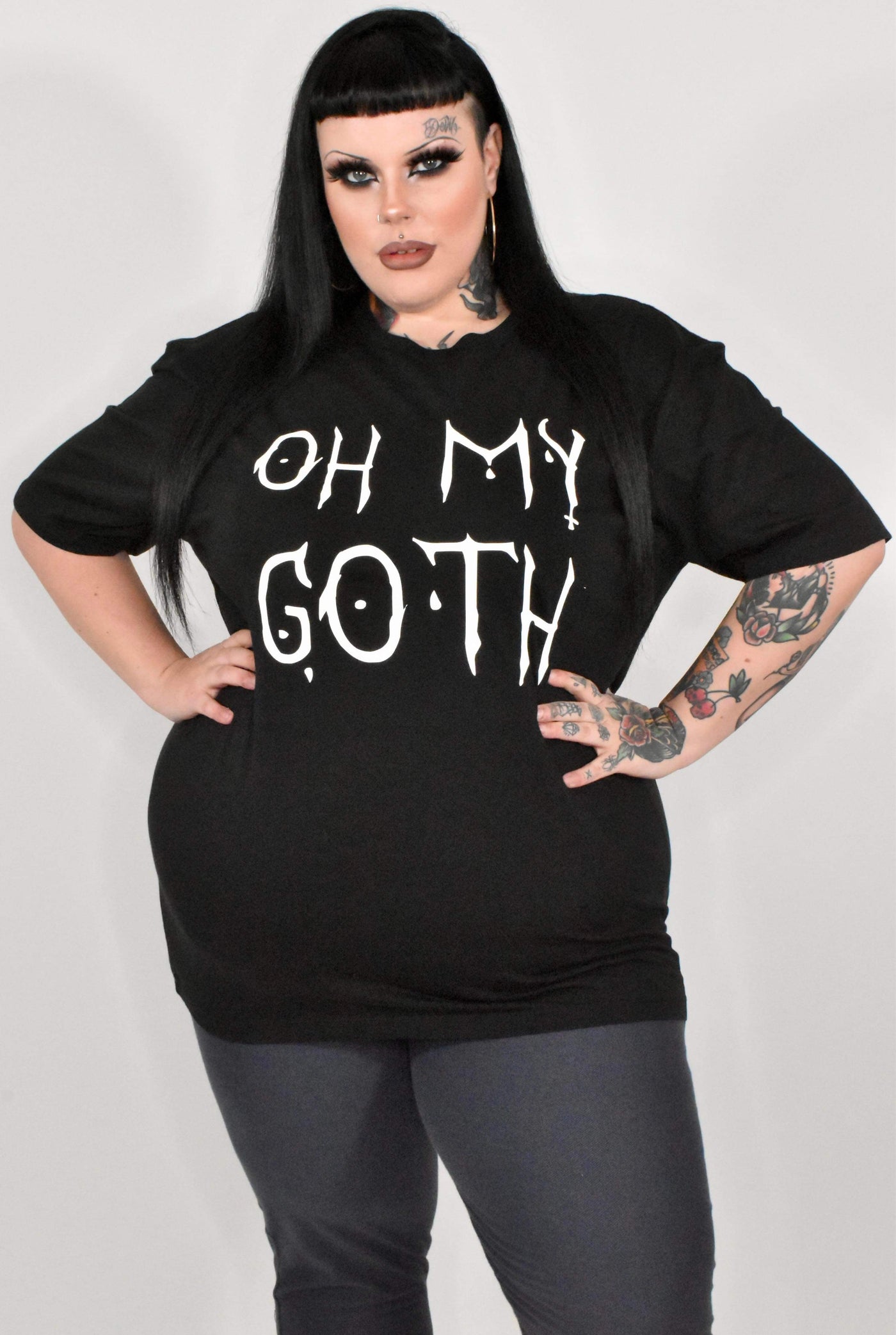 Black "Oh My Goth" Unisex Slogan T-Shirt