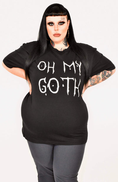 Black "Oh My Goth" Unisex Slogan T-Shirt