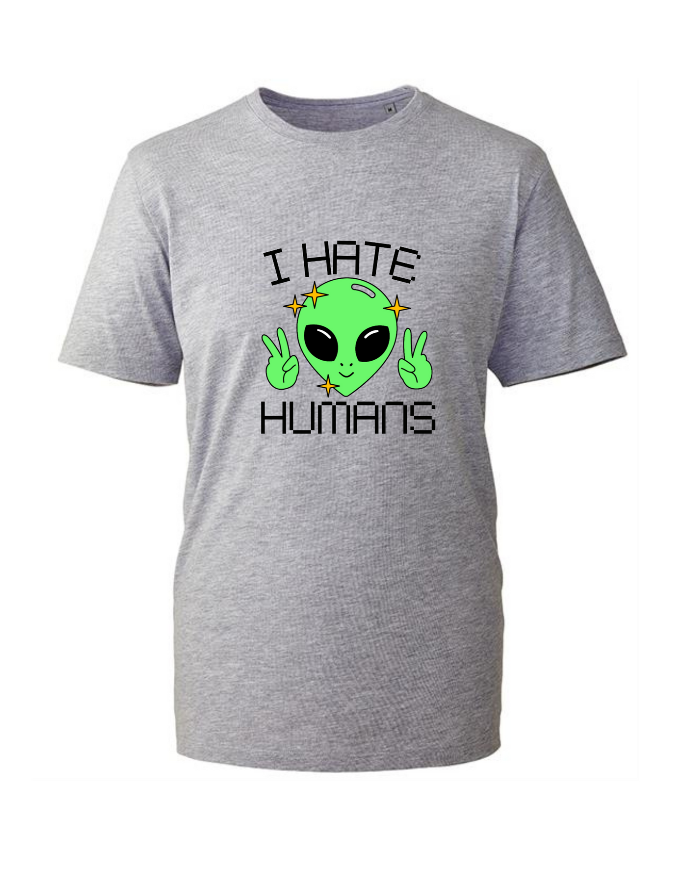 Light Grey "I Hate Humans" Unisex Organic T-Shirt