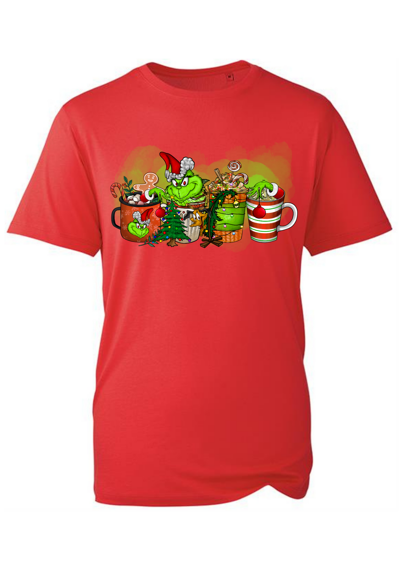 Red Grinchmas Beverages Unisex T-Shirt