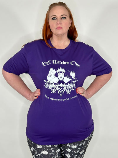 Purple "Bad Witches Club" Unisex Organic T-Shirt