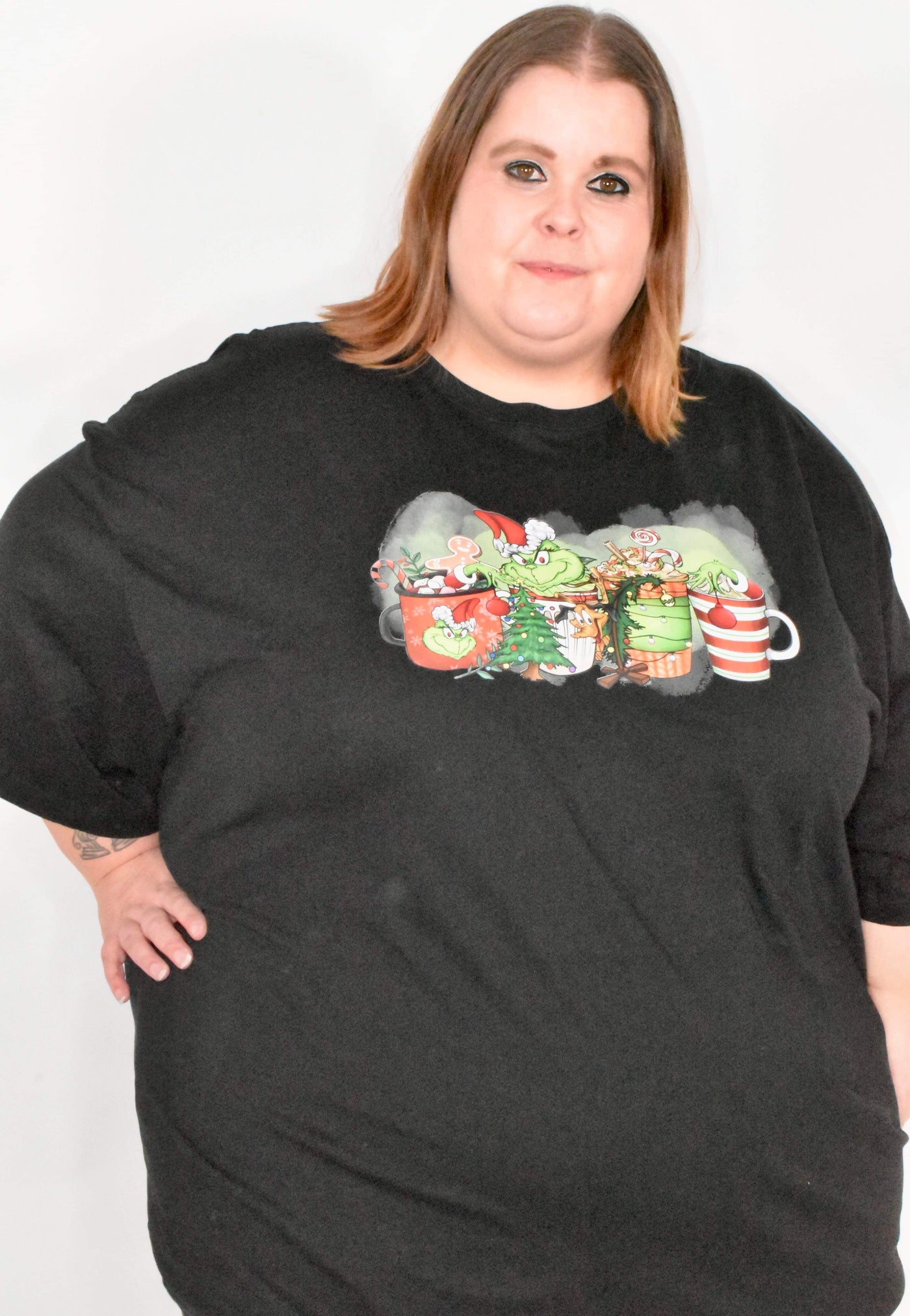 Black "Grinchmas Beverages" Unisex Organic T-Shirt