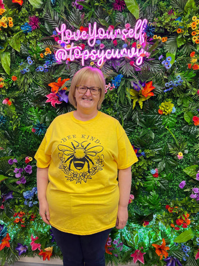 Yellow "Bee Kind" Unisex Slogan T-Shirt
