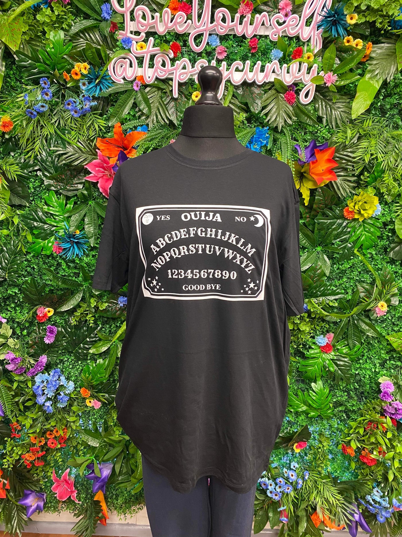 Black Ouija Unisex Slogan T-Shirt