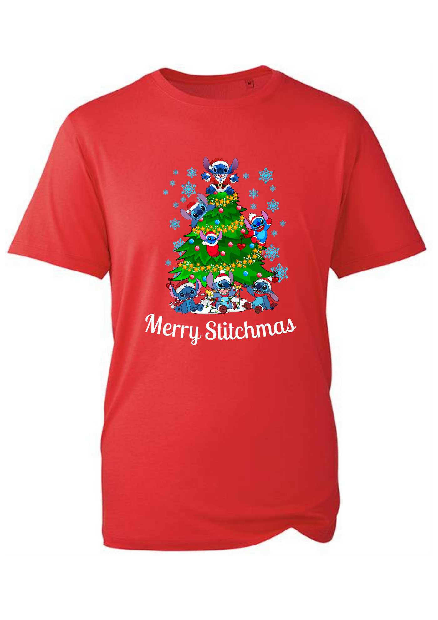 Red "Merry Stitchmas" Unisex Organic T-Shirt