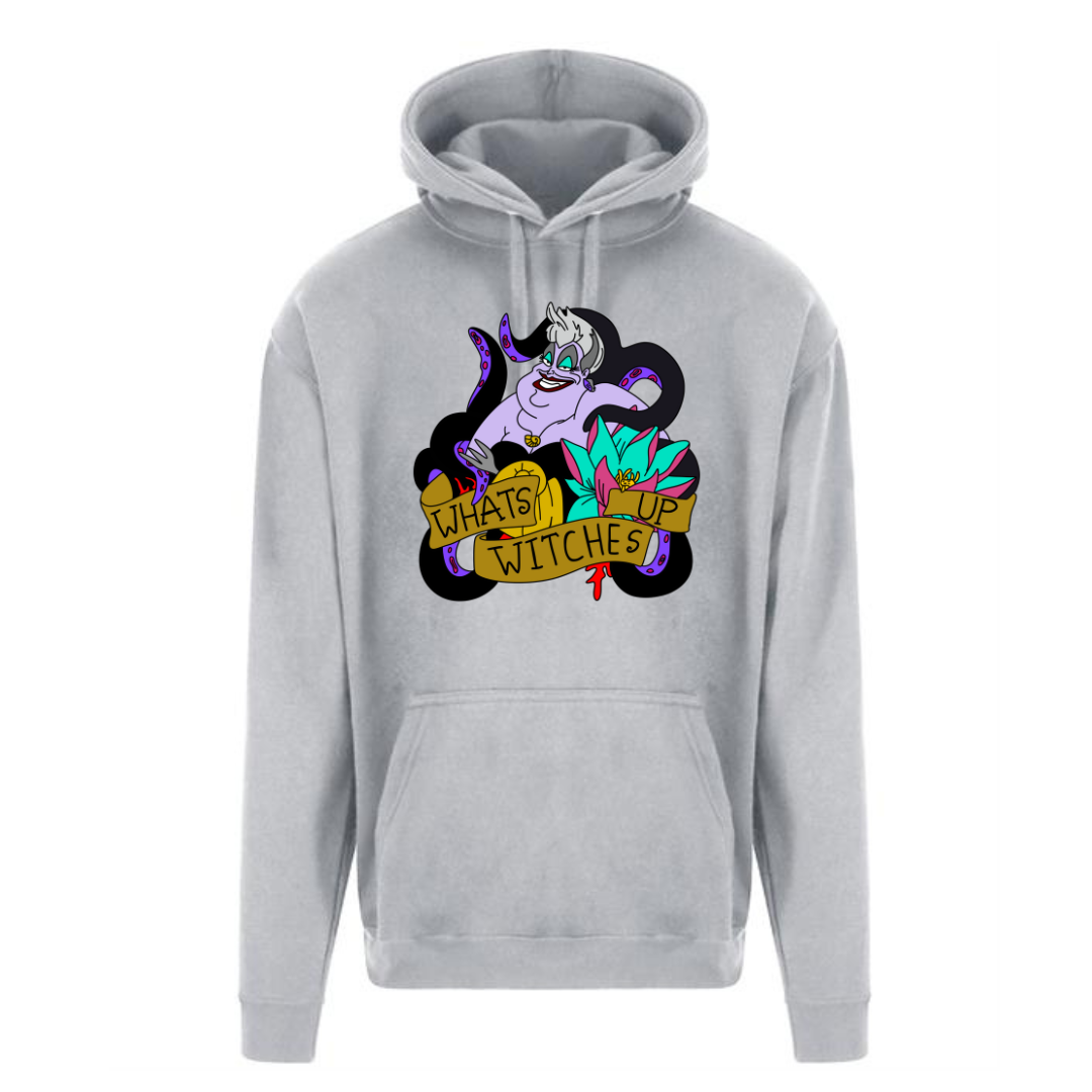 Light Grey “What’s Up Witches” Unisex Hoodie