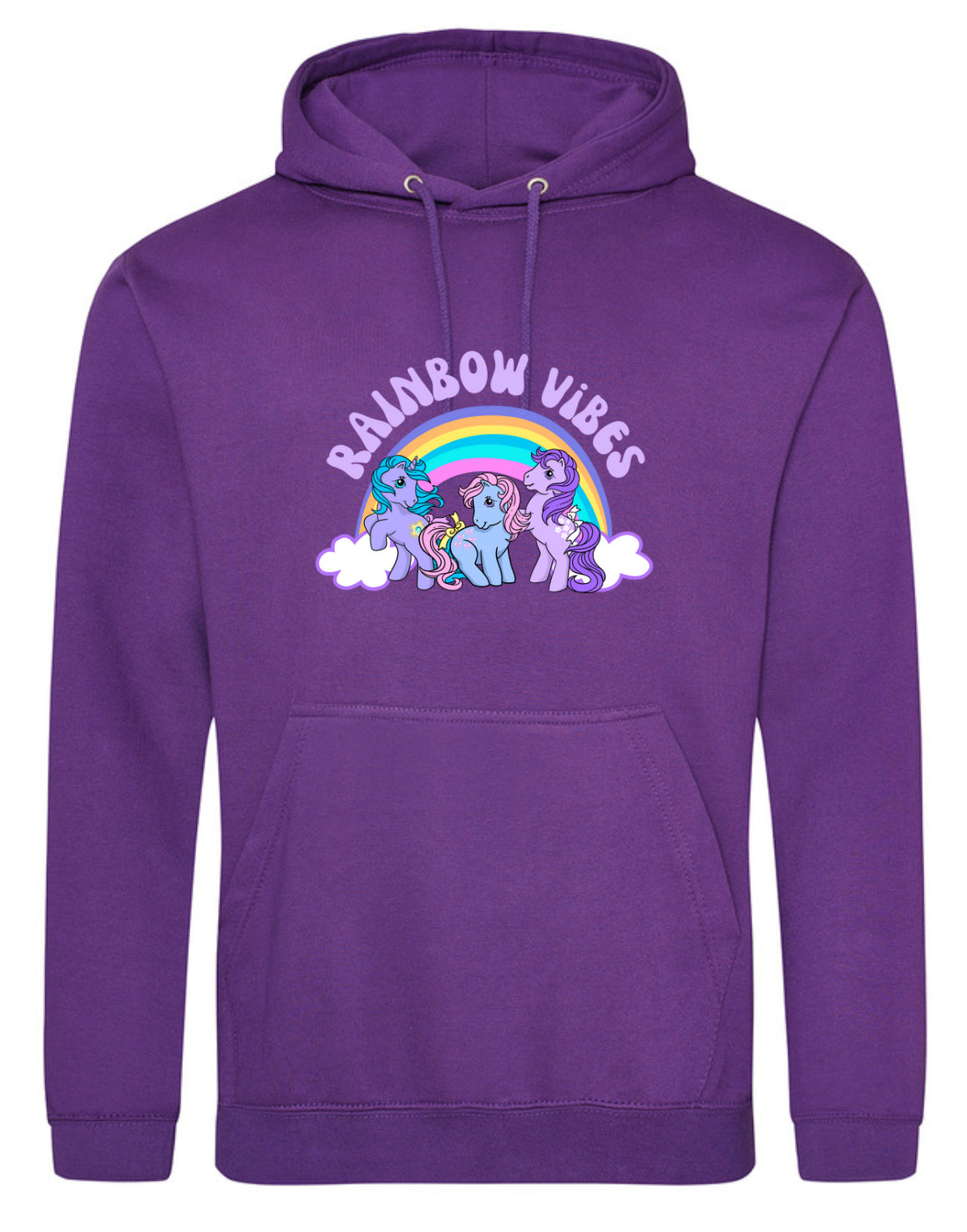 Purple "Rainbow Vibes" Standard Hoodie