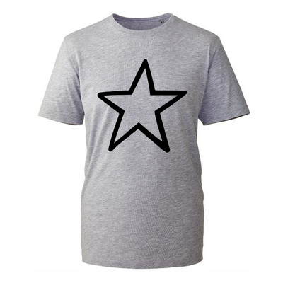 "Star Printed" Unisex Organic T-Shirt