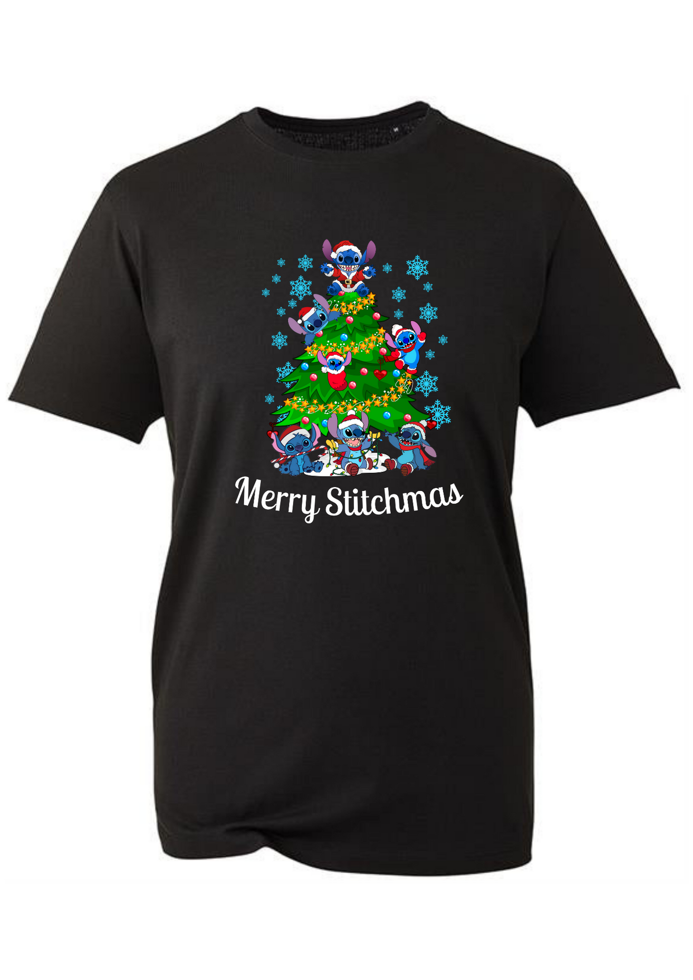 Black "Merry Stitchmas" Unisex Organic T-Shirt