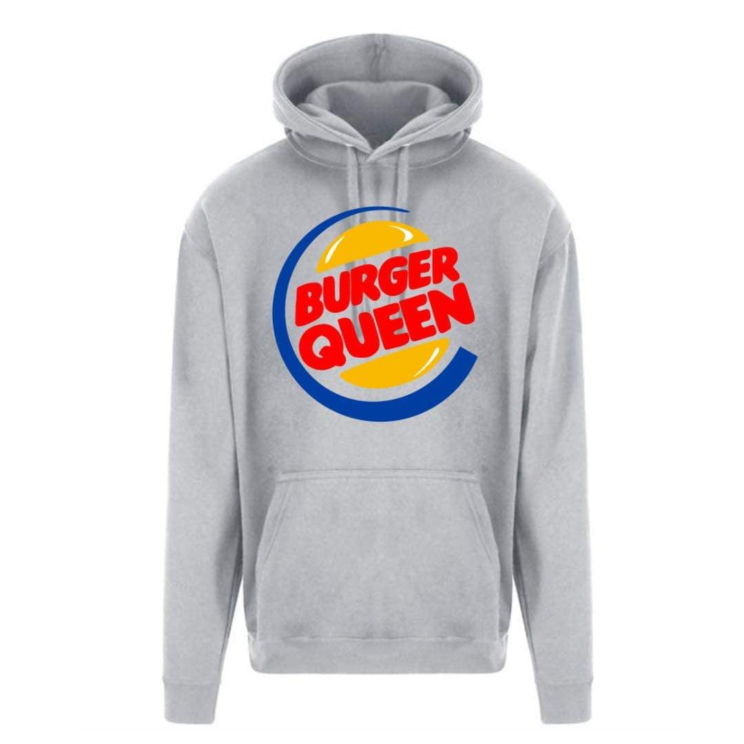 Light Grey “Burger Queen” Unisex Hoodie