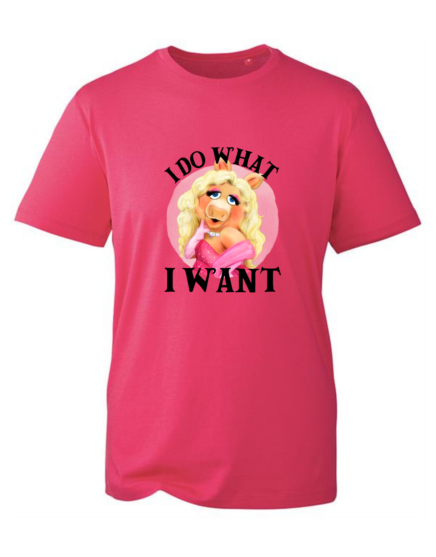 Hot Pink "I Do What I Want" Unisex Organic T-Shirt