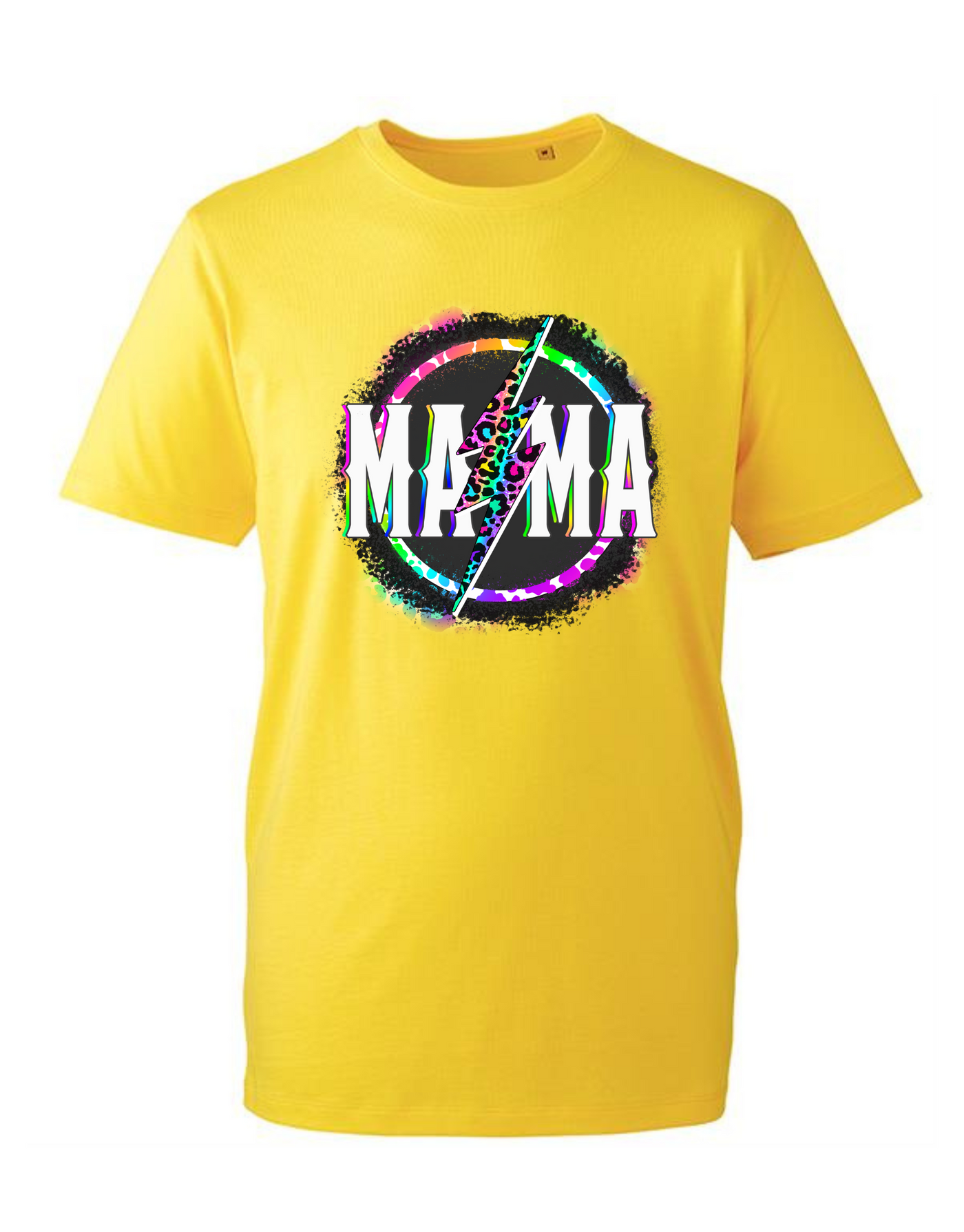 Yellow "Mama" Rock Unisex Organic T-Shirt
