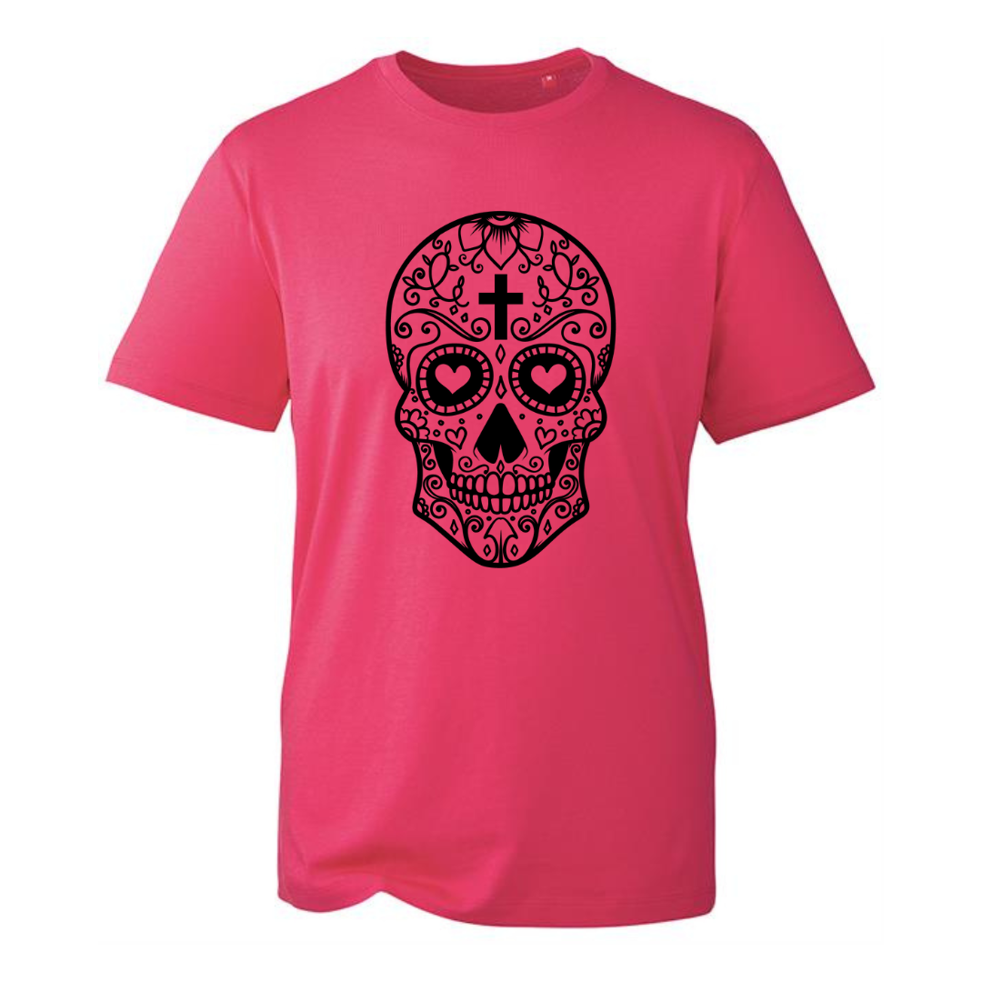 "Sugar Skull" Unisex Organic T-Shirt
