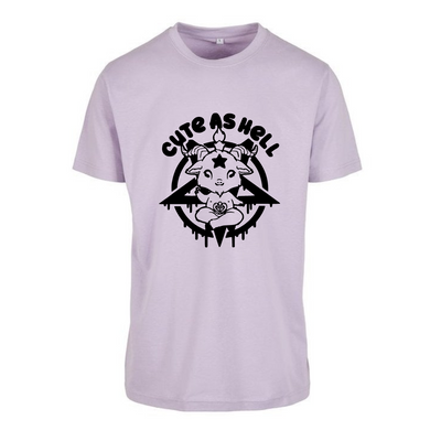 Lilac “Cute As Hell” Unisex Organic T-Shirt