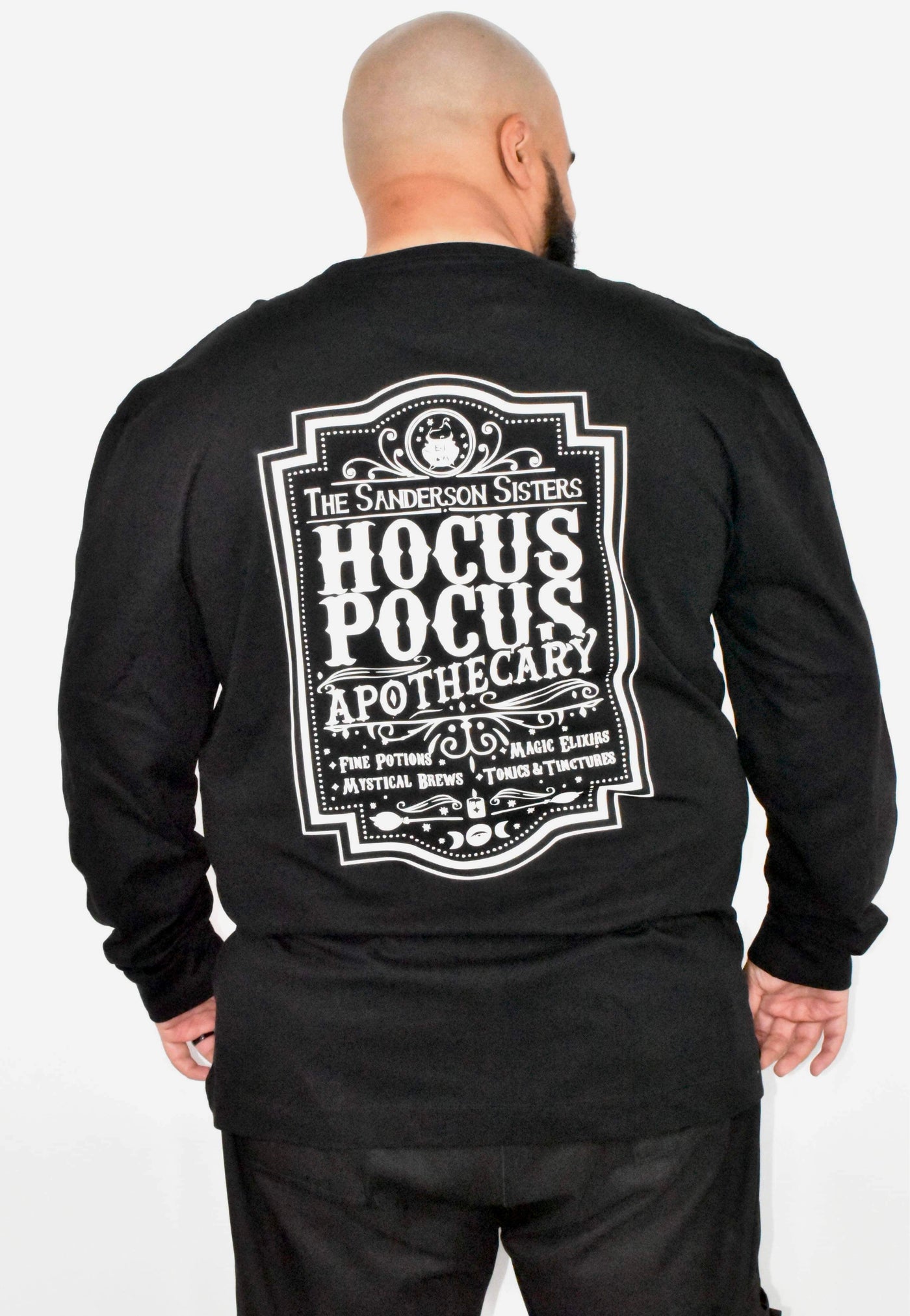 "Hocus Pocus Apothecary” Front & Back Print Unisex Slogan T-Shirt