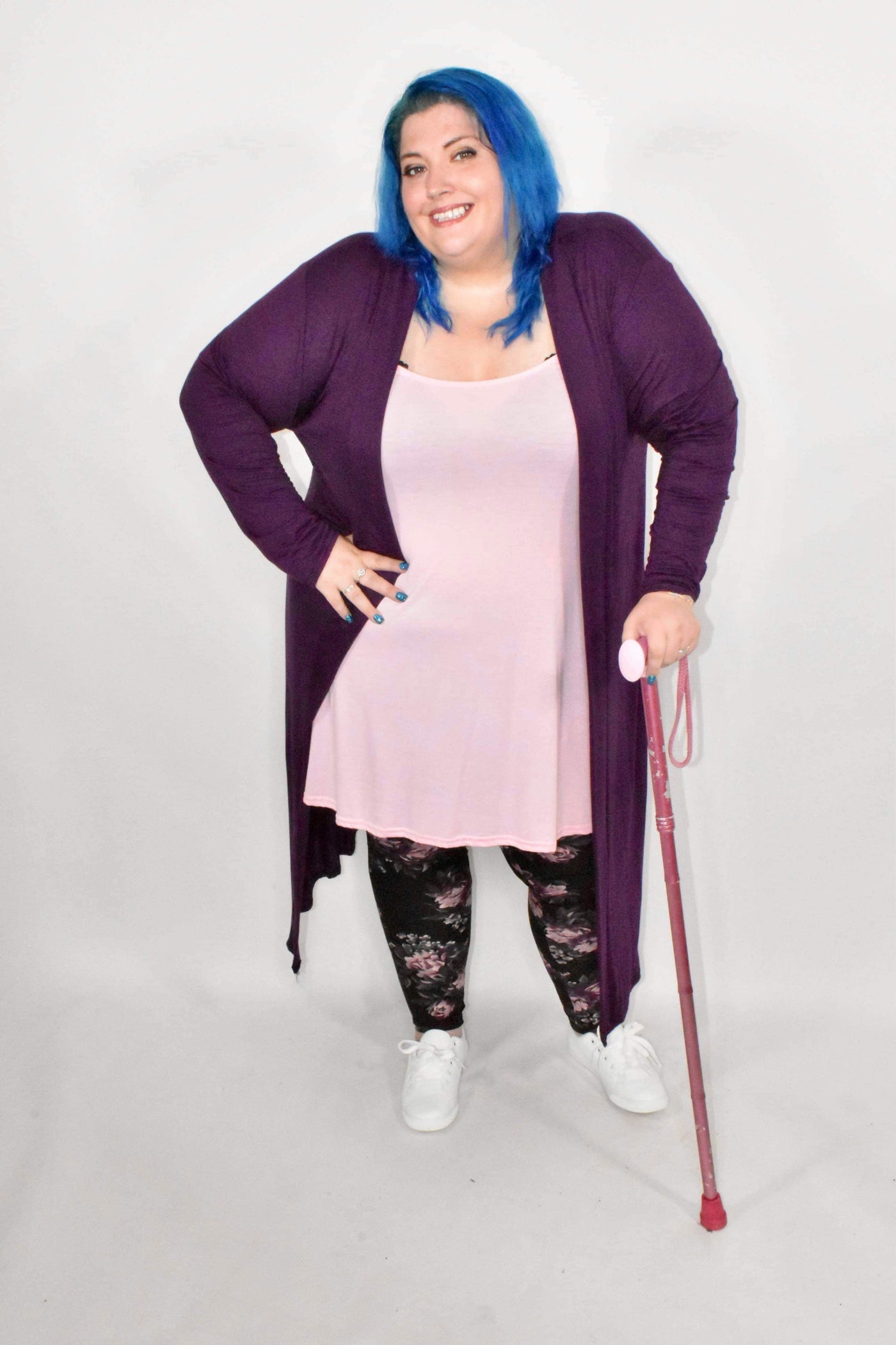 Purple Jersey Maxi Cardigan – Topsy Curvy Ltd