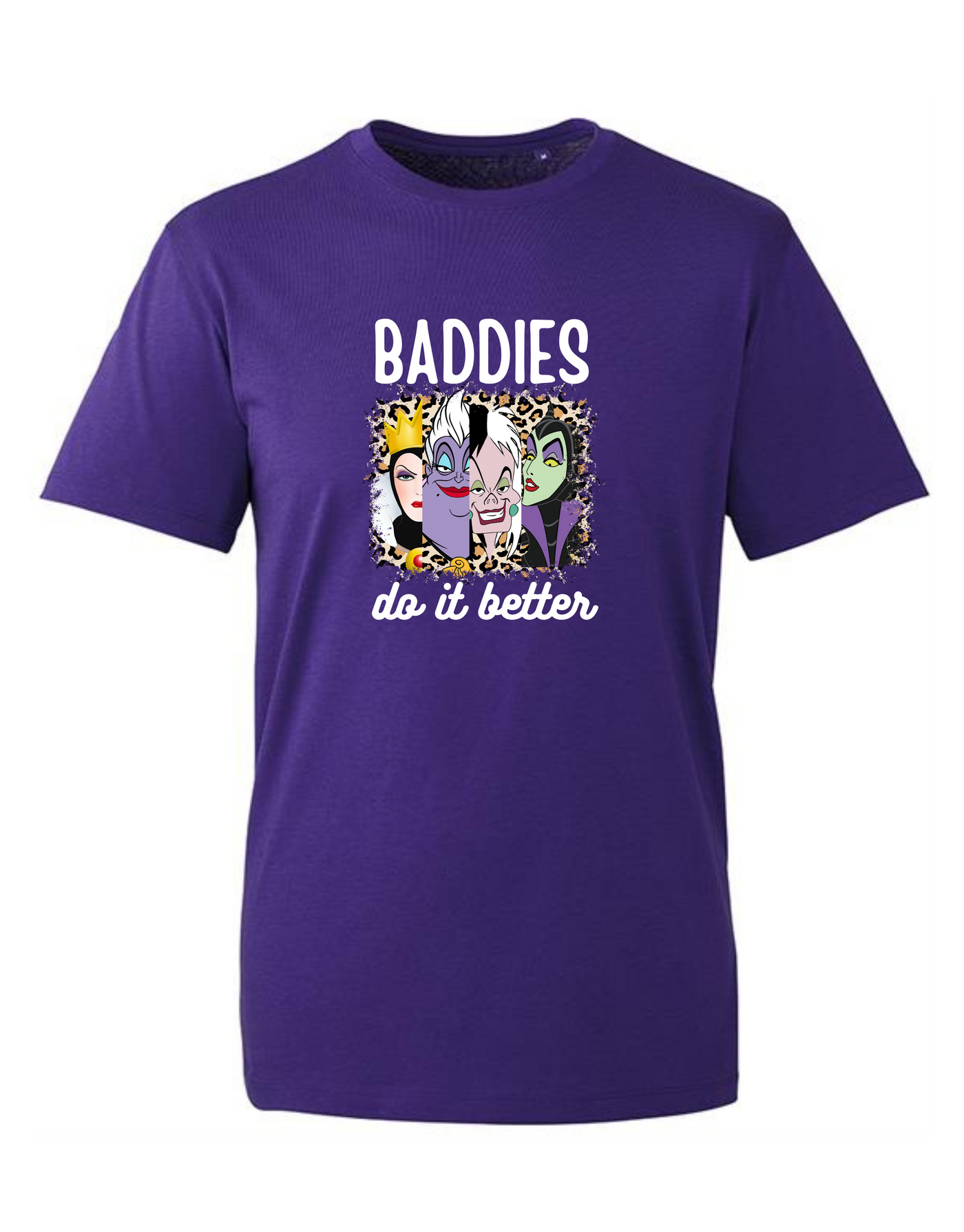 Purple "Baddies Do It Better" Unisex Organic T-Shirt