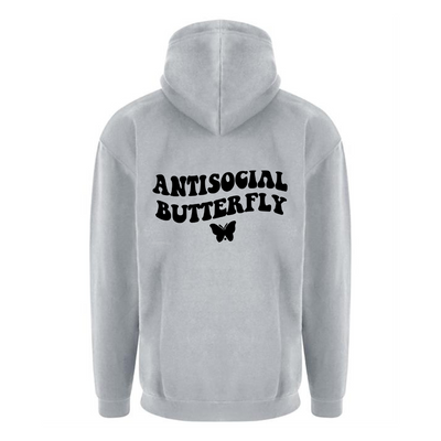 Front & Back Printed "Antisocial Butterfly” Unisex Hoodie