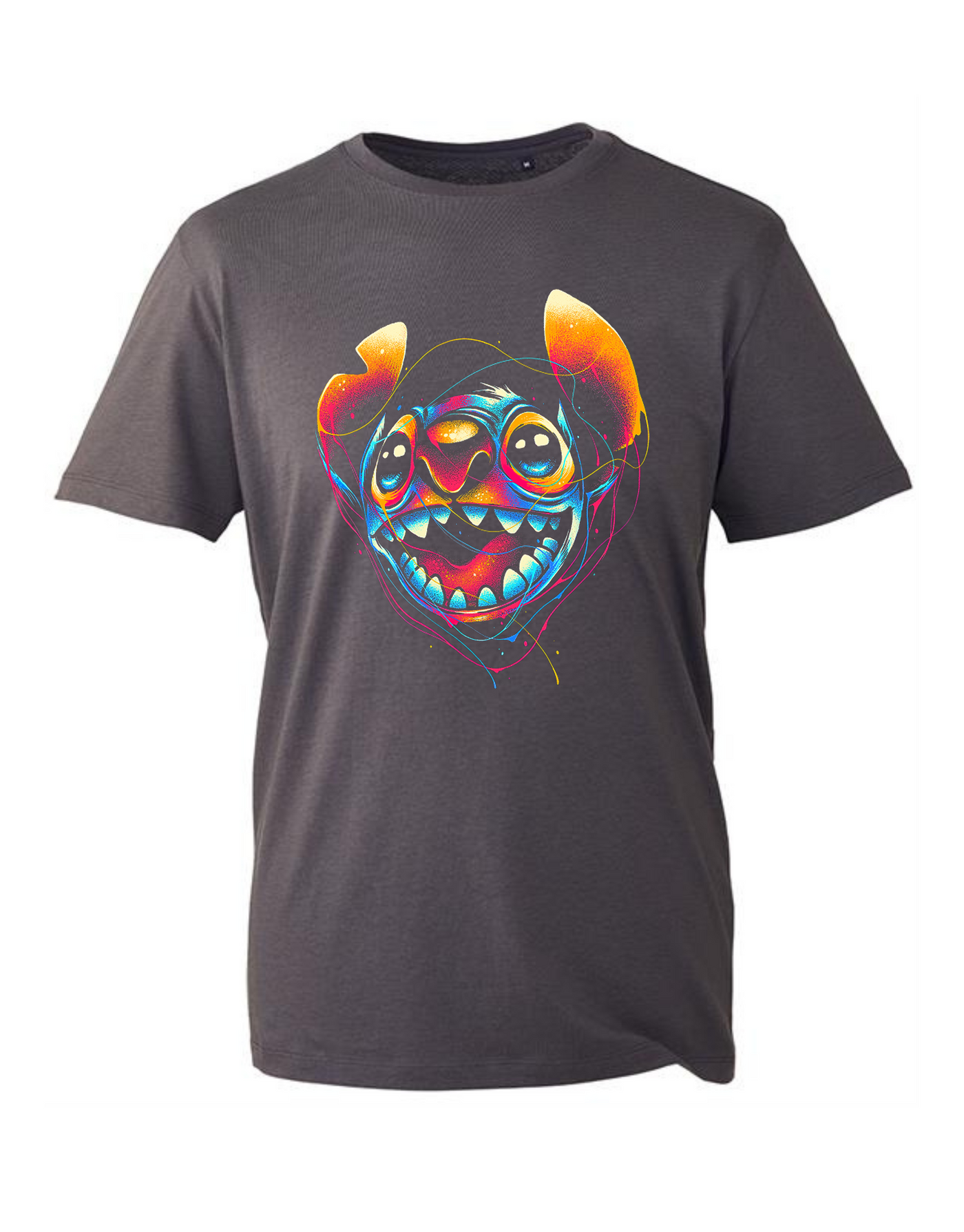 Stitch Illustrated Face Unisex Organic T-Shirt