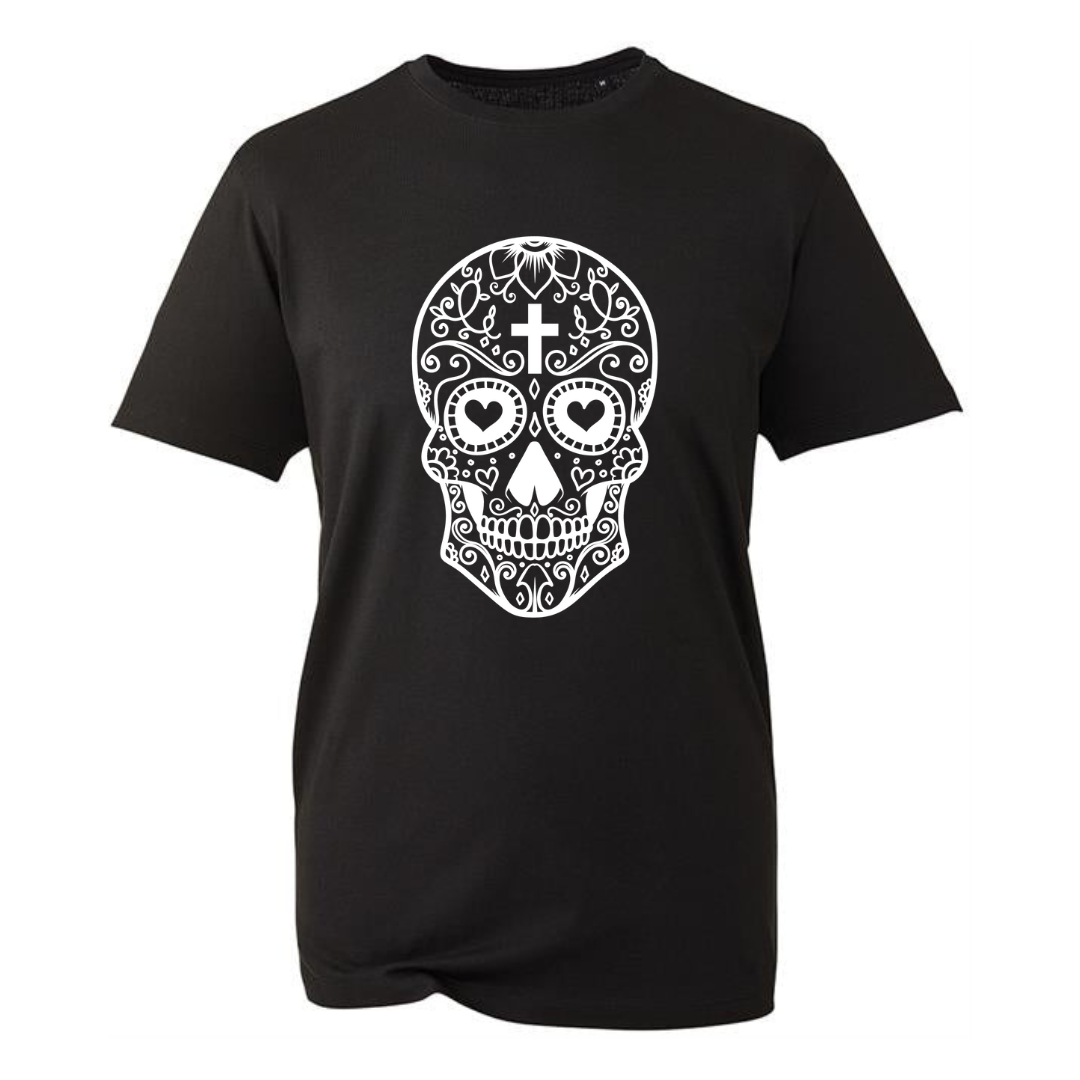 "Sugar Skull" Unisex Organic T-Shirt