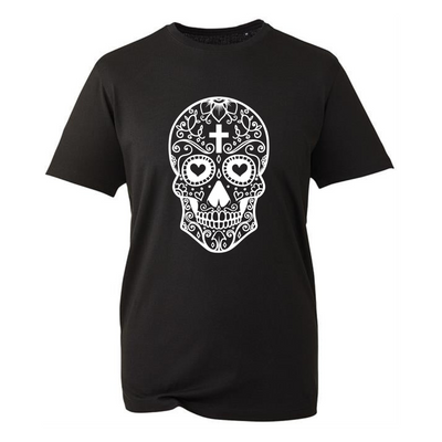 "Sugar Skull" Unisex Organic T-Shirt