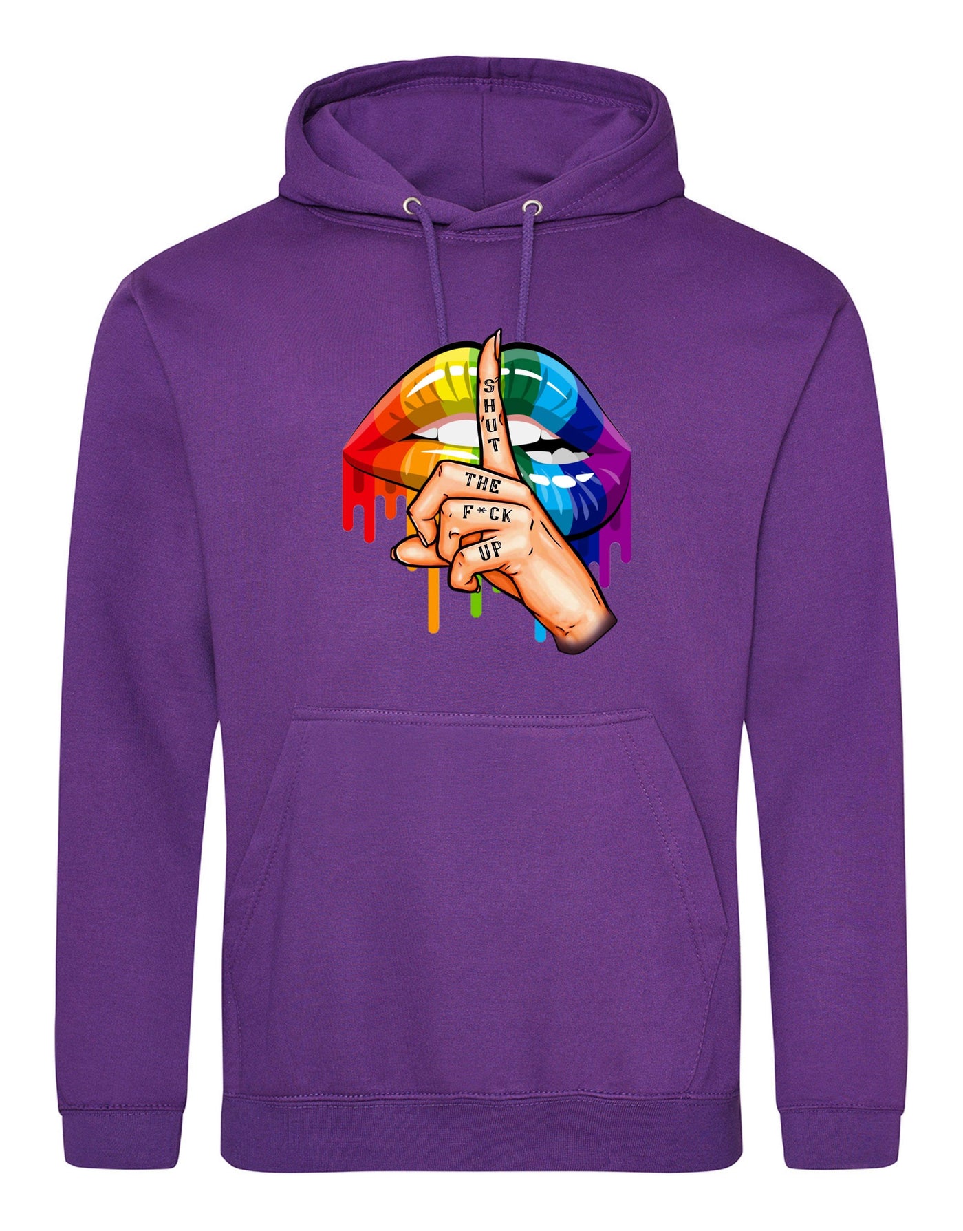 Purple "Shut Up" Standard Unisex Hoodie