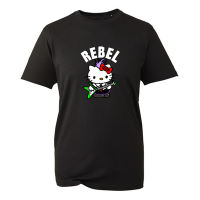 "Rebel” Kitty Unisex Organic T-Shirt