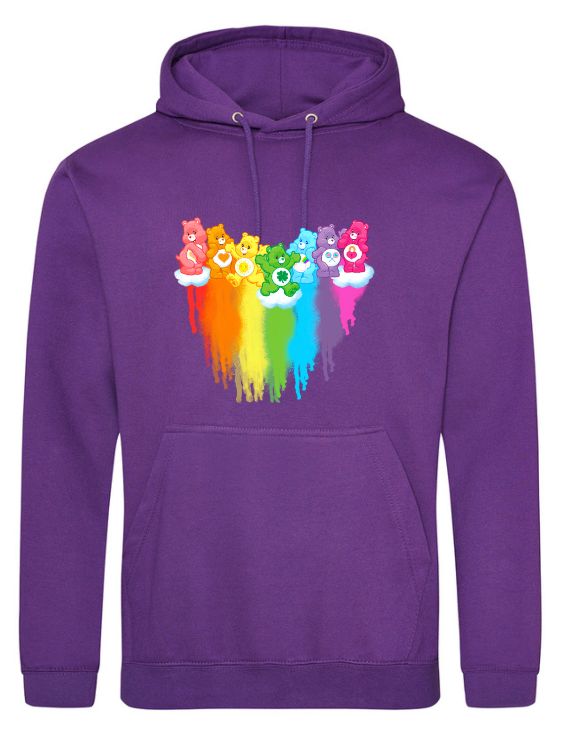 Purple Rainbow Bears Standard Hoodie