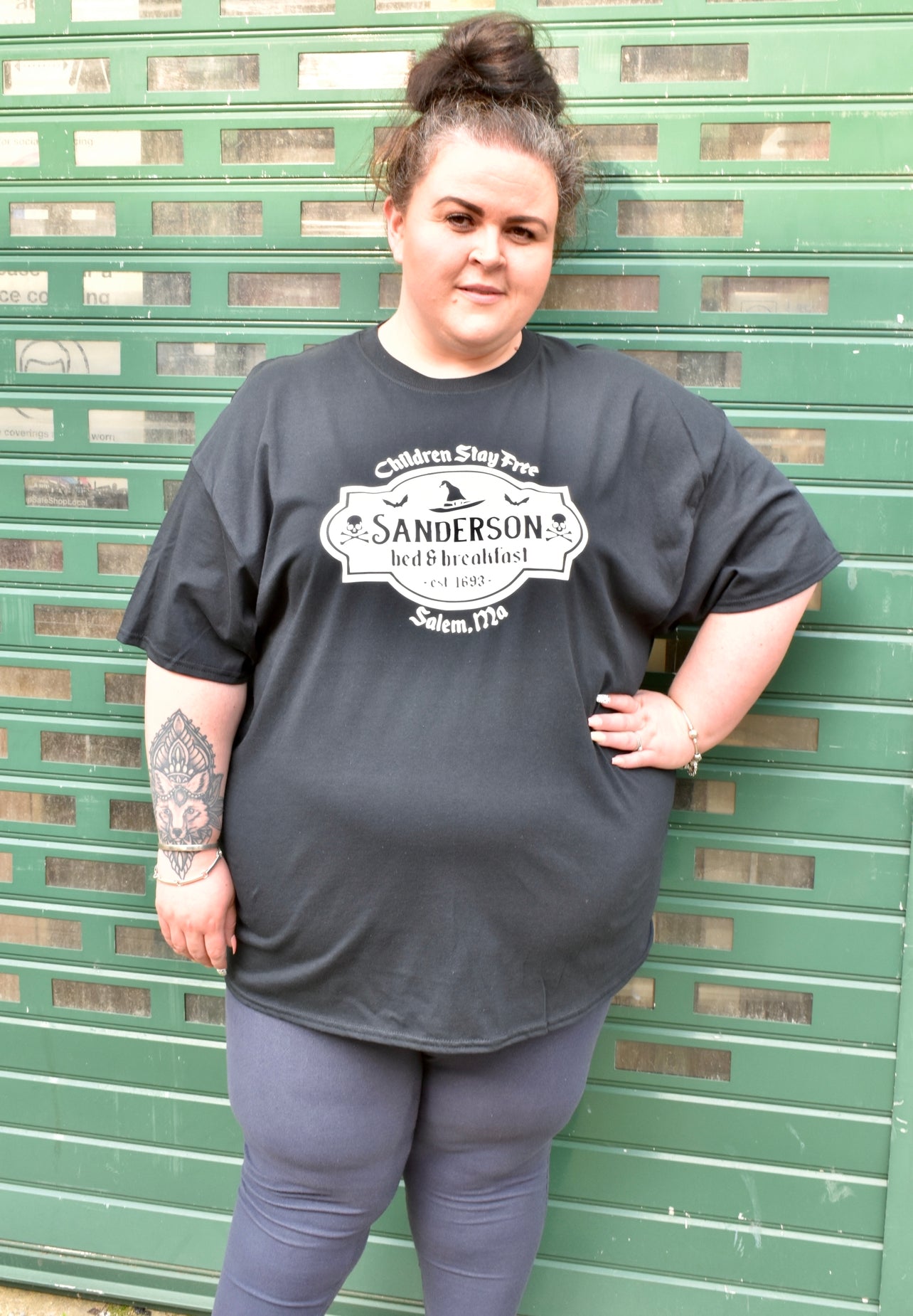 Black "Sanderson Bed & Breakfast” Unisex Slogan T-Shirt