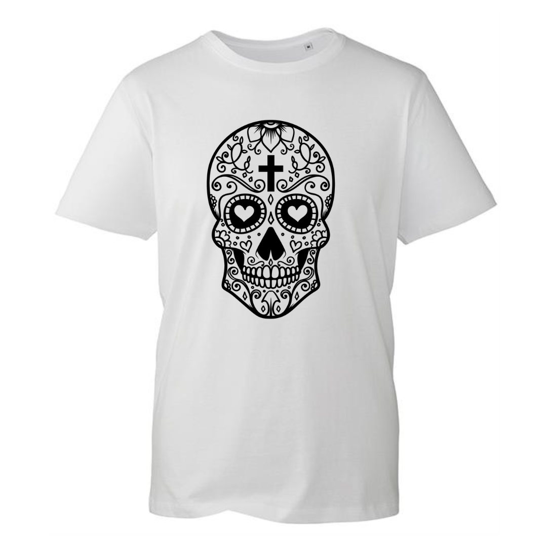 "Sugar Skull" Unisex Organic T-Shirt