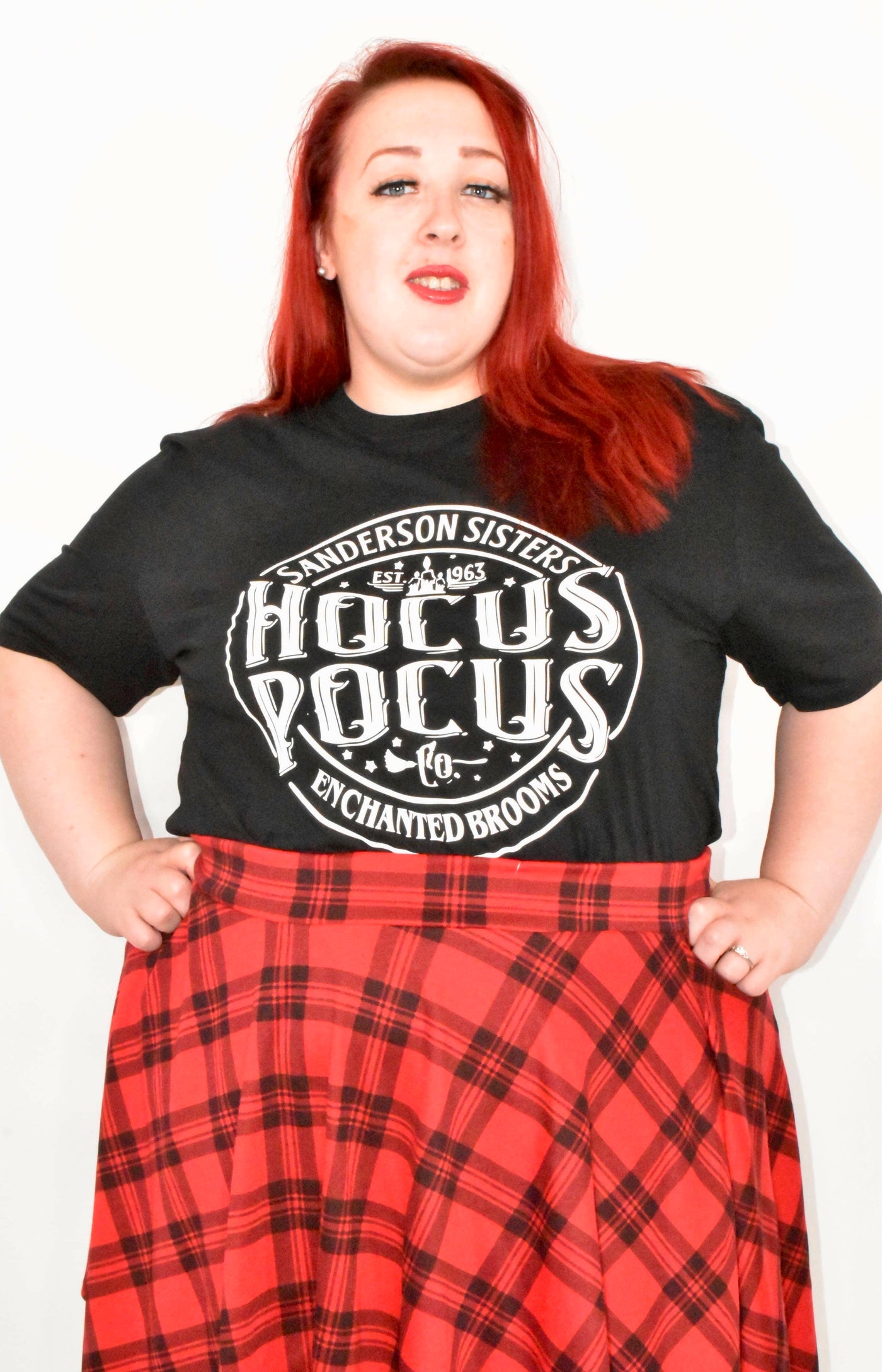 "Hocus Pocus Enchanted Brooms” Unisex Slogan T-Shirt