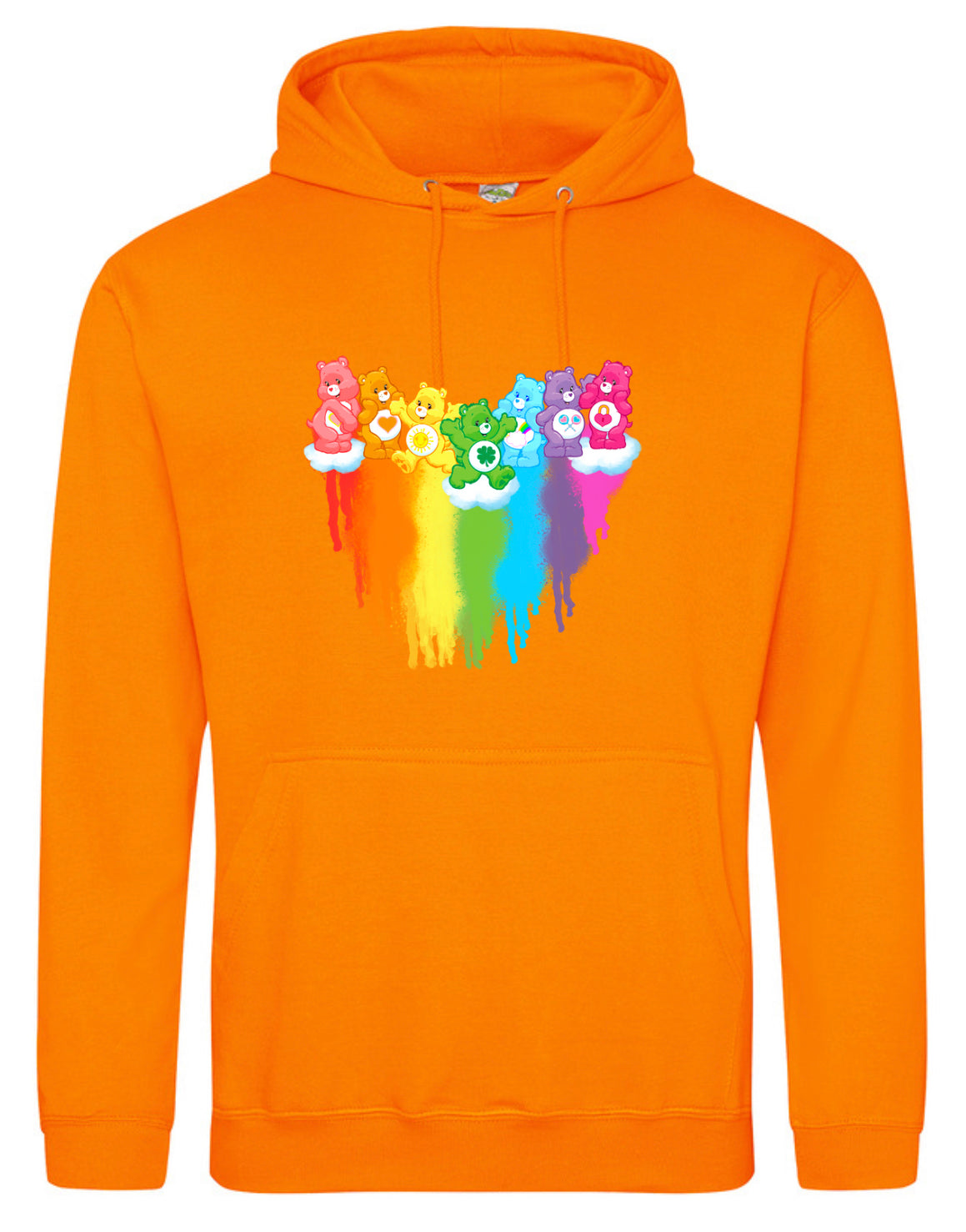Orange Rainbow Bears Standard Hoodie