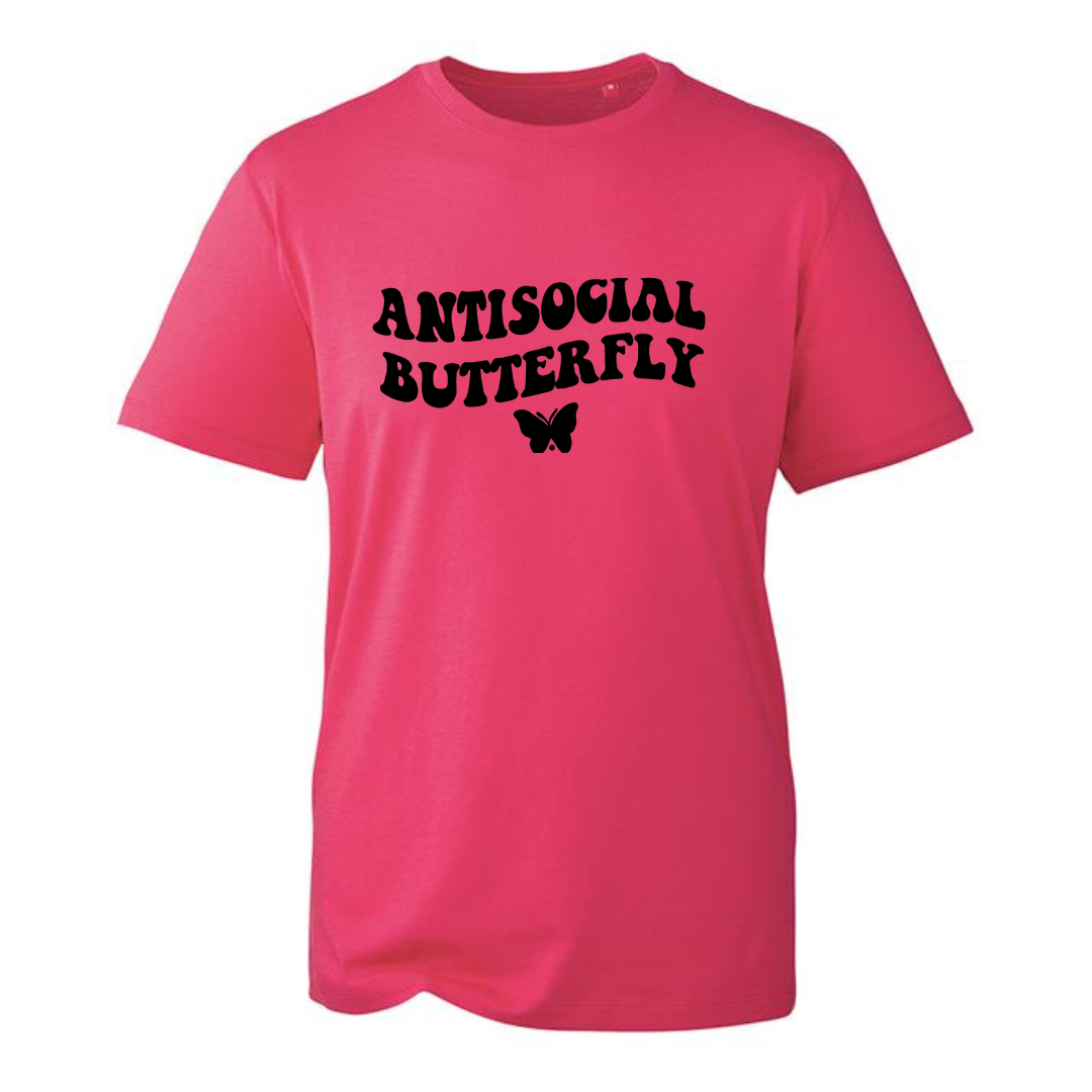 “Antisocial Butterfly" Unisex Organic T-Shirt