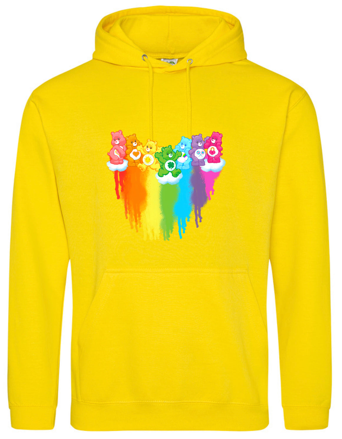 Yellow Rainbow Bears Standard Hoodie