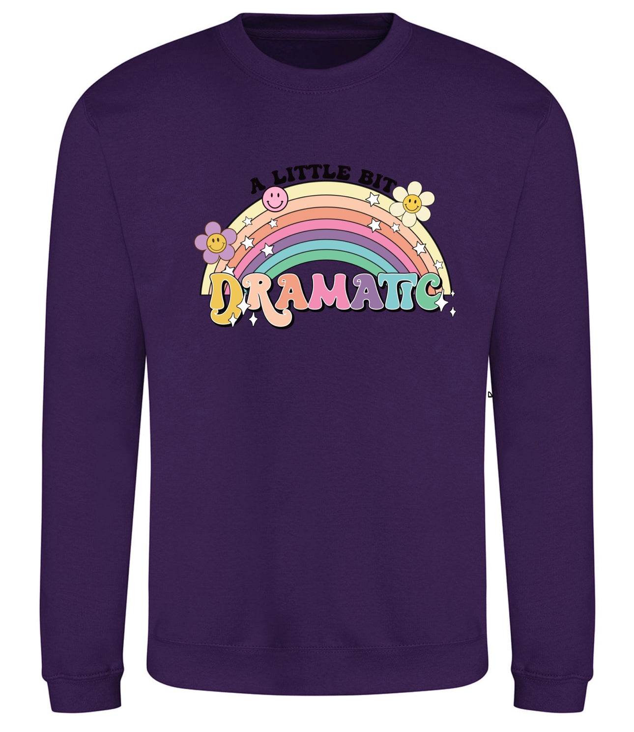 Purple "A Little Dramatic" Sweatshirt
