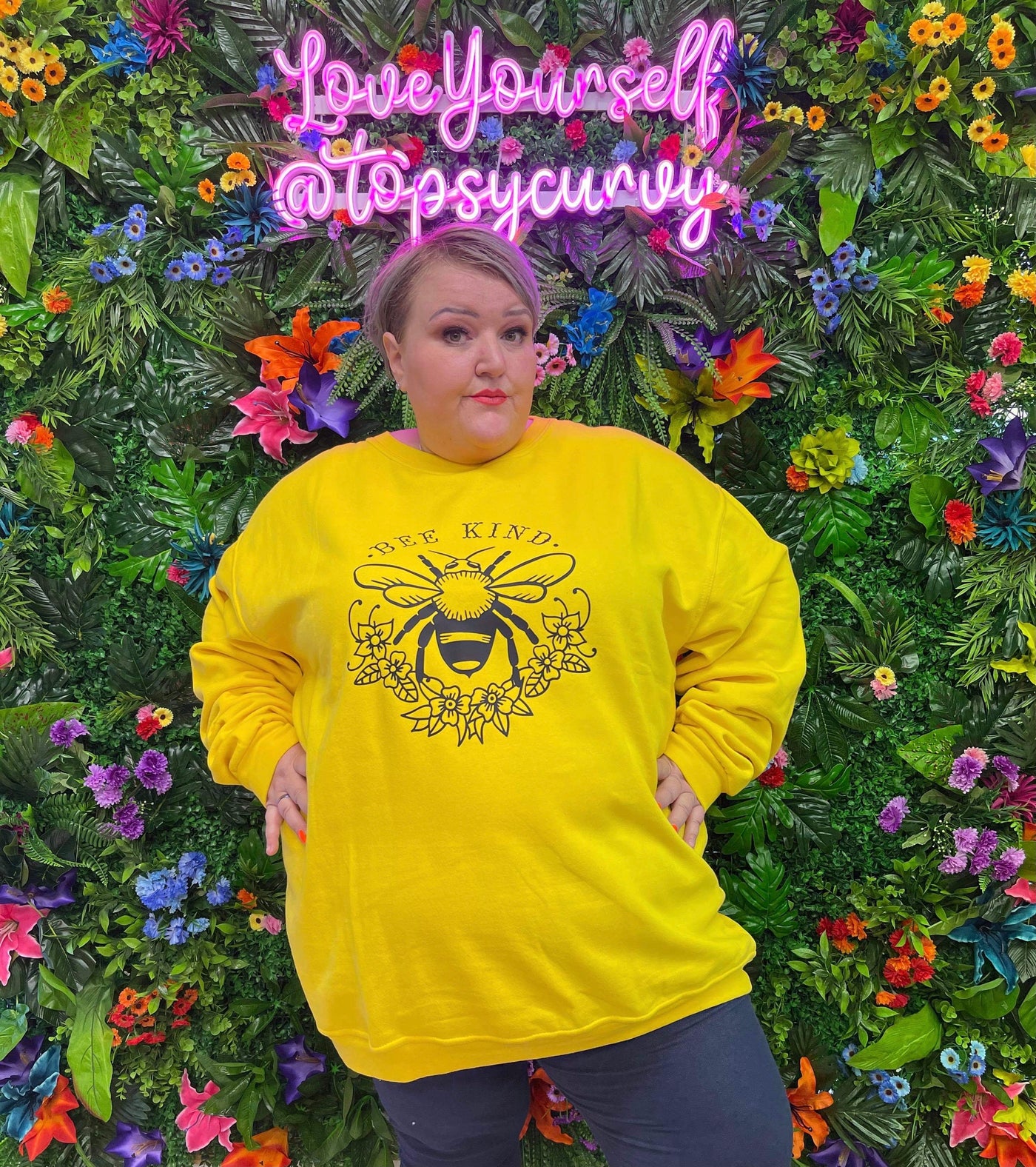 Yellow "Bee Kind” Sweatshirt